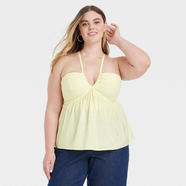 Womens Cami Tank Top - Universal Thread Yellow 1X Product Image