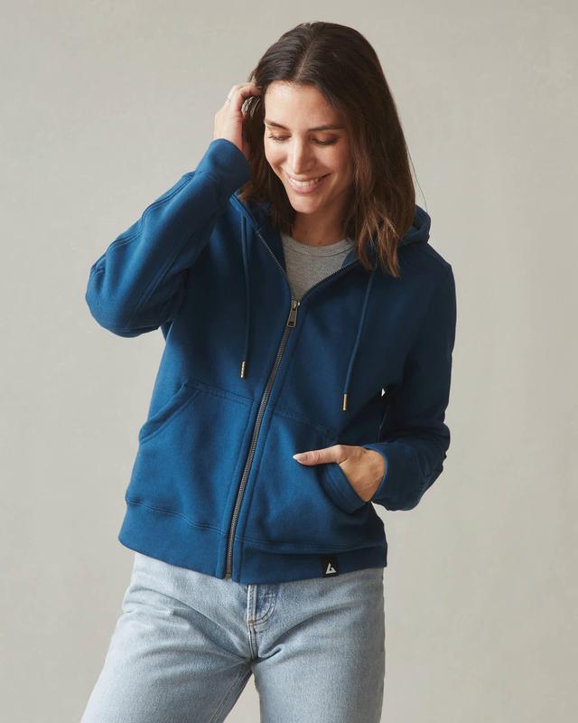 Relaxed Classic Full Zip - Eclipse Blue Product Image