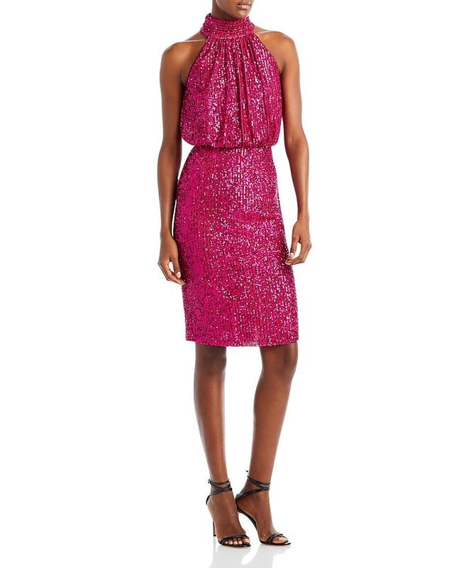 Eliza J Sequin Cocktail Dress Product Image