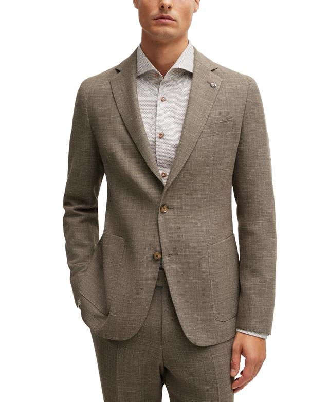 Boss by Hugo Boss Mens Melange Slim-Fit Blazer Product Image