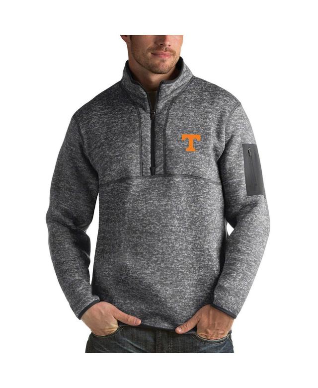 Antigua Mens Charcoal Tennessee Volunteers Fortune Half-Zip Sweatshirt Product Image