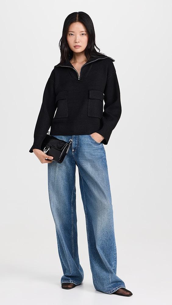 English Factory Quarter-Zip Knit Sweater | Shopbop Product Image