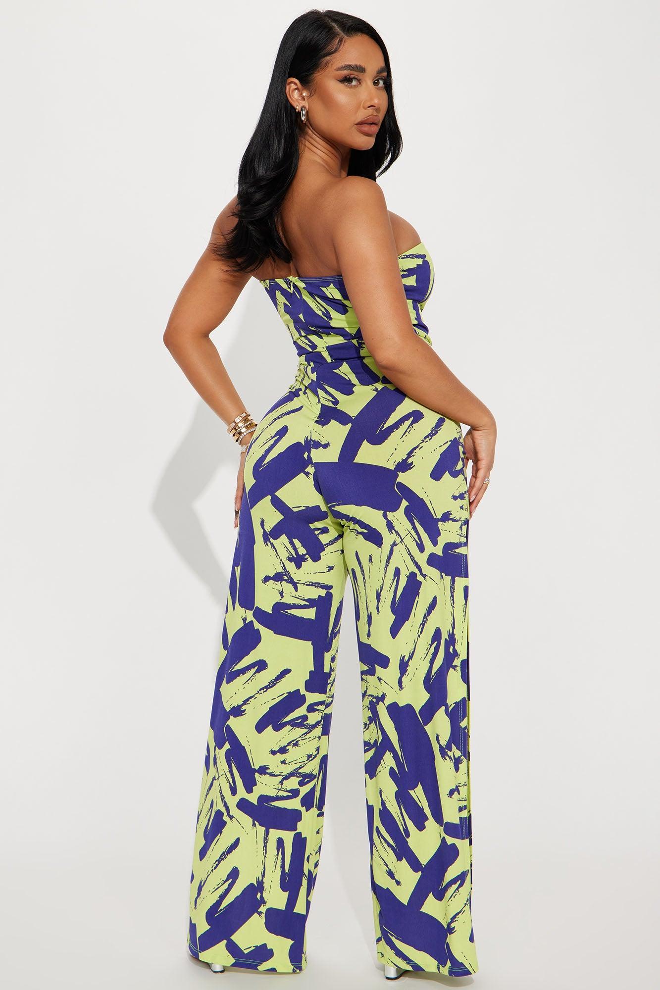 Island Sand Jumpsuit - Lime Product Image