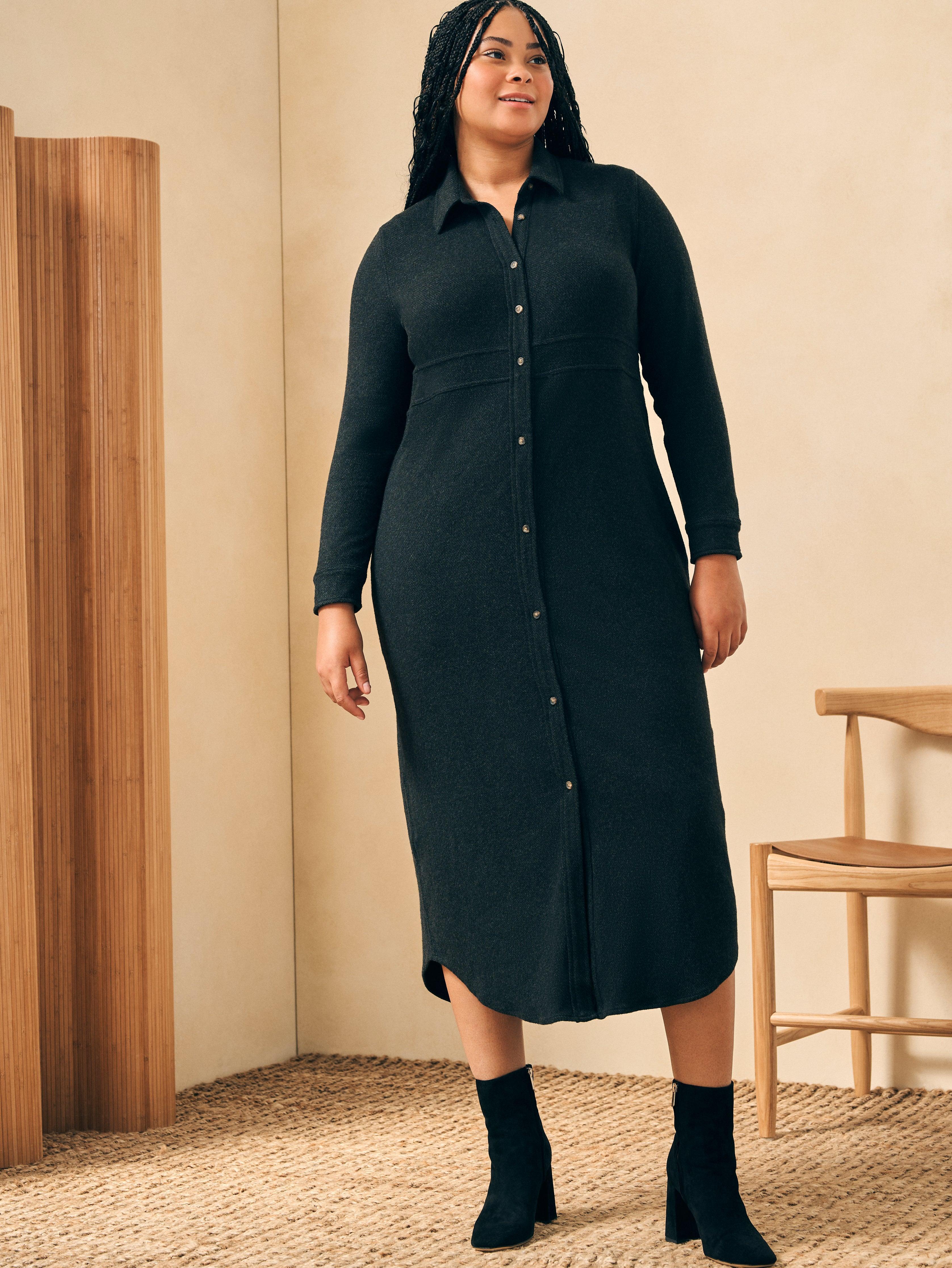 Legend™ Sweater Maxi Dress - Heathered Black Twill Female Product Image