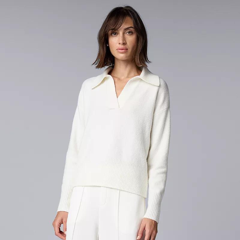 Womens Simply Vera Vera Wang Touch of Cashmere Pullover Sweater Product Image