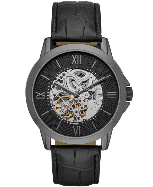 Folio Mens Black Strap Automatic Watch 44mm Product Image