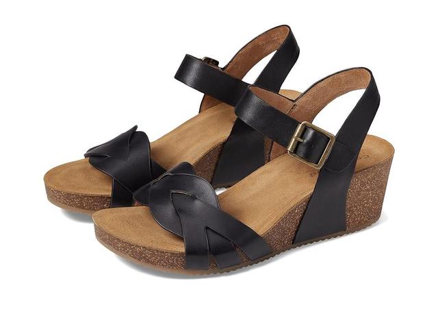 Comfortiva Erena Wedge Sandal in Black at Nordstrom, Size 11 Product Image