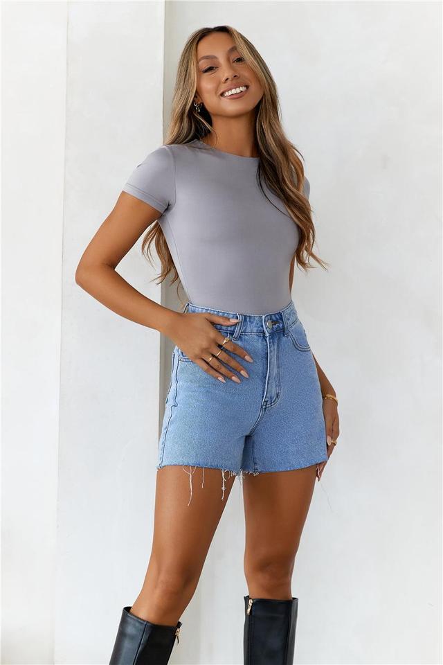 HELLO MOLLY BASE Core Contour Bodysuit Grey Product Image