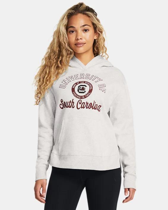 Womens UA Rival Fleece Collegiate Hoodie Product Image