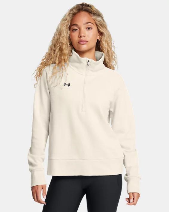 Women's UA Rival Fleece Textured ½ Zip Product Image