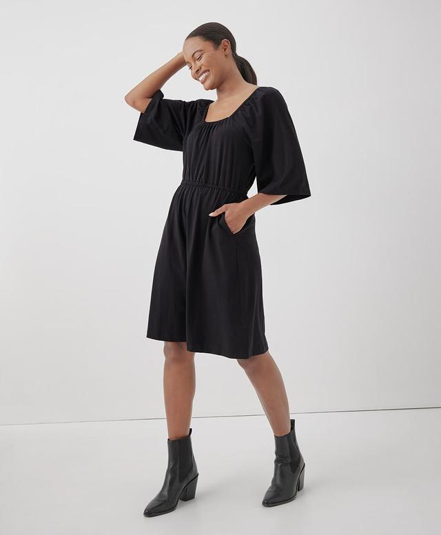 Womens Luxe Jersey Flutter Sleeve Dress 3XL Product Image