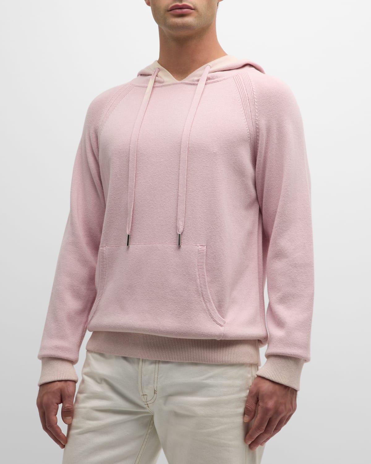 Mens Faded Knit Hoodie Product Image