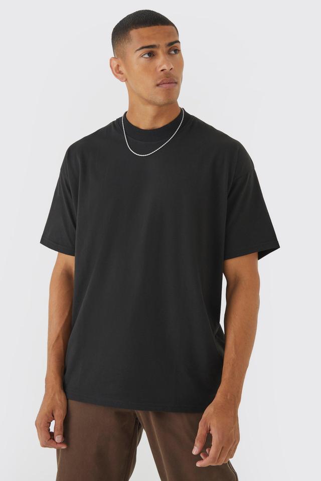 3 Pack Oversized Extended Neck T-shirt | boohooMAN USA Product Image