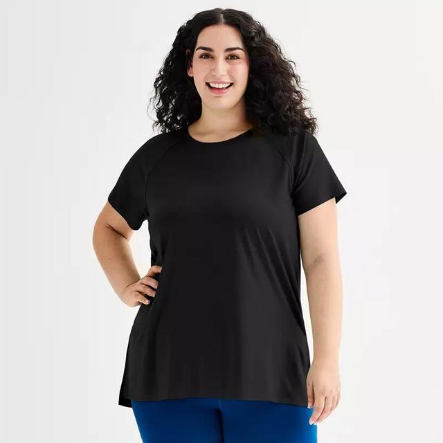 Plus Size Tek Gear Short Sleeve Tunic Tee, Womens Product Image