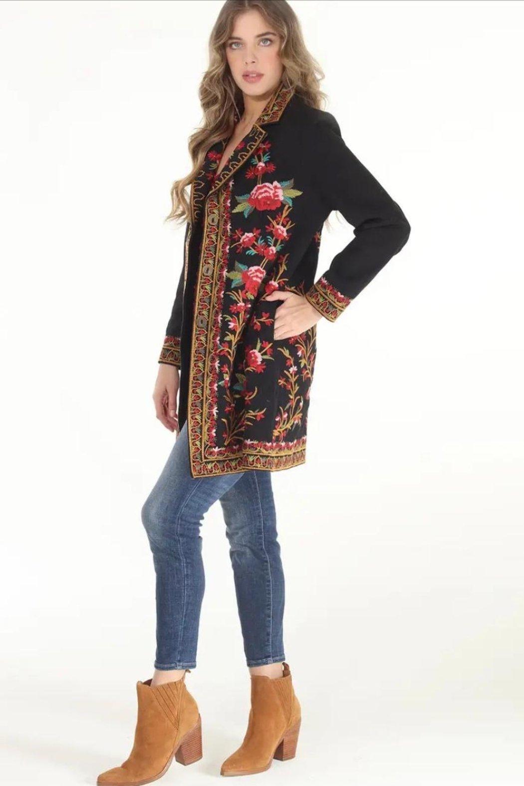 Black Embroidered Jacket Product Image