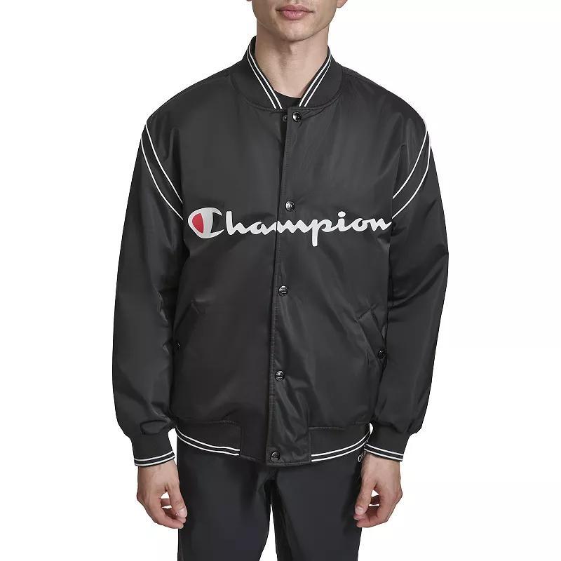 Mens Champion Varsity Bomber Blue Product Image