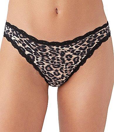 b.temptd by Wacoal Inspired Eyelet Stretch Lace Trim Thong Product Image