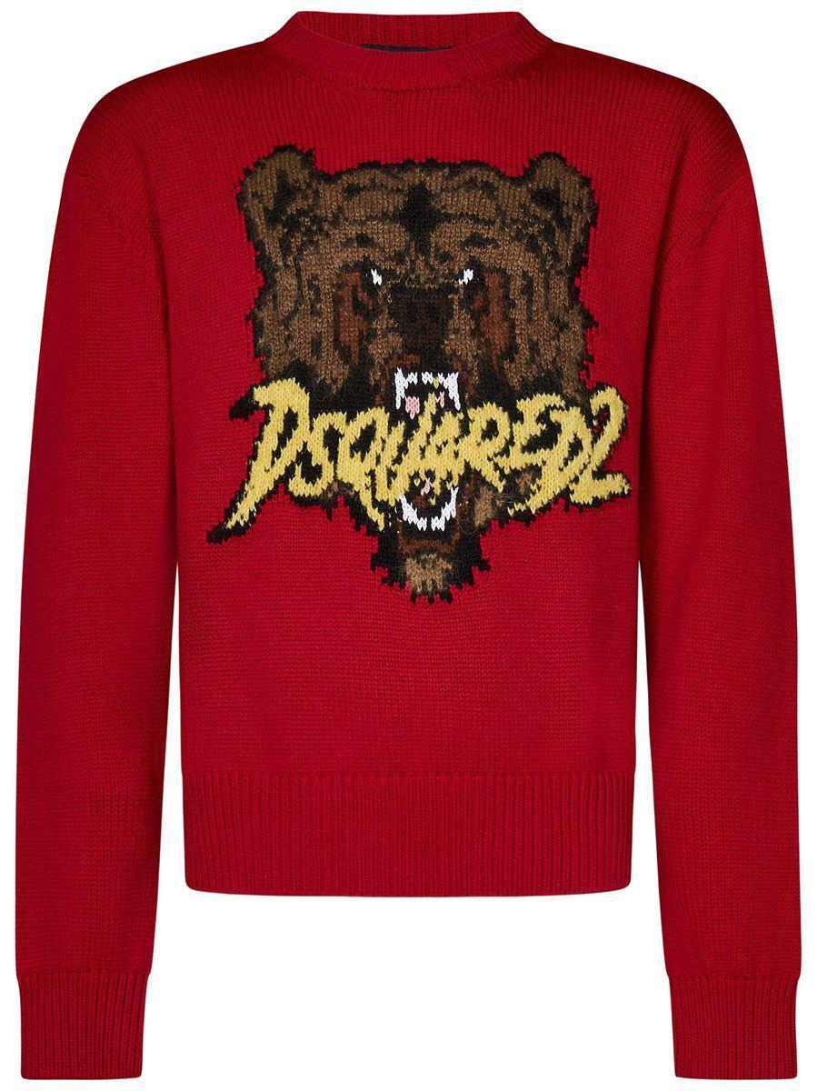 DSQUARED2 Sweaters In Red Product Image