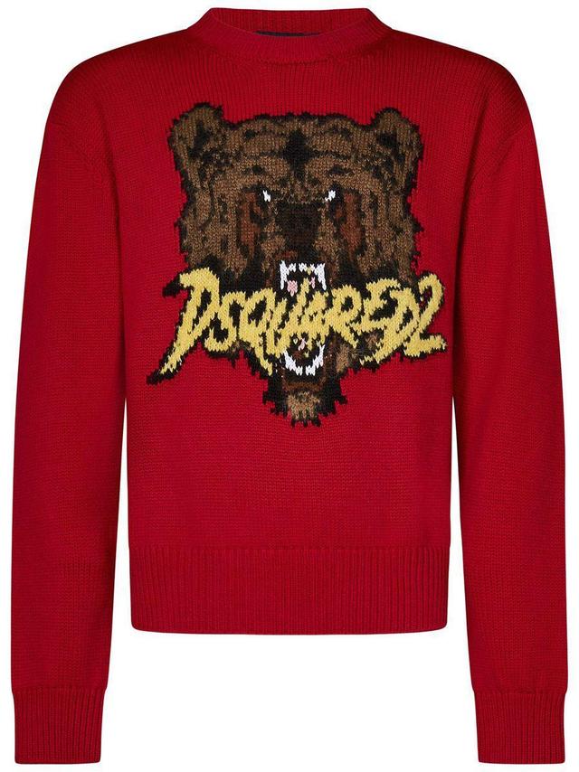 DSQUARED2 Sweaters In Red Product Image