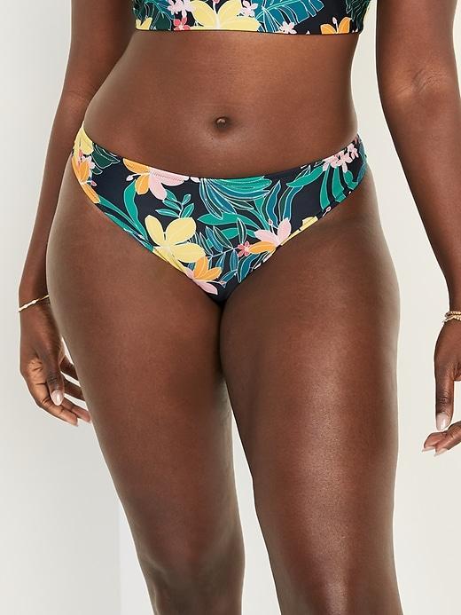 Mid-Rise Bikini Swim Bottoms Product Image