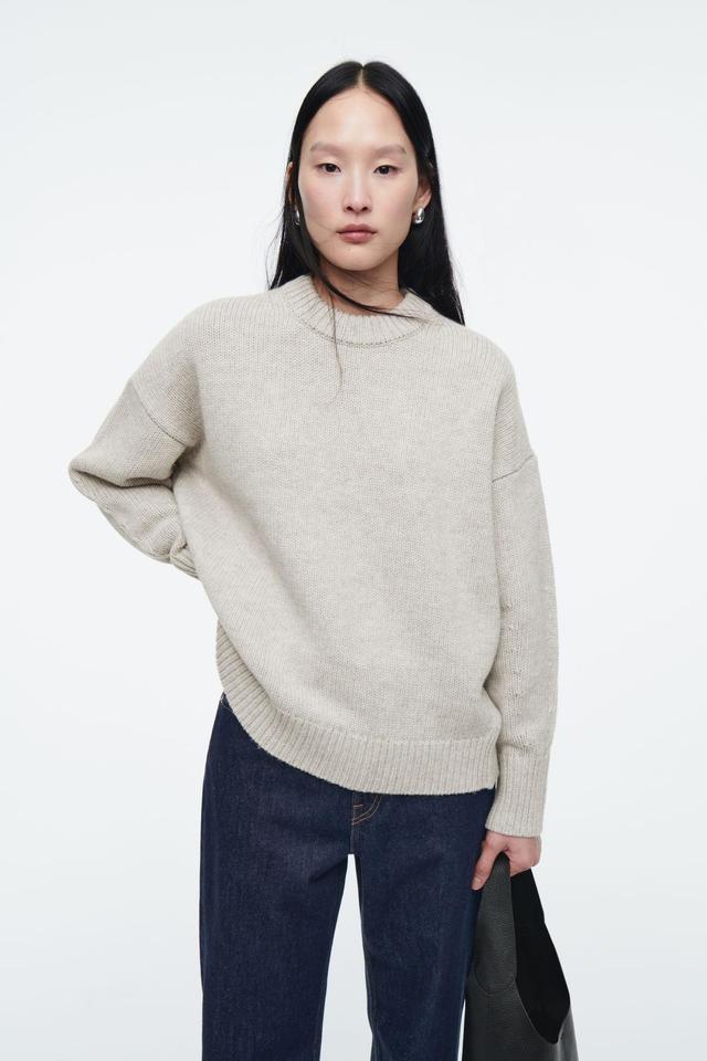 CHUNKY WOOL CREW-NECK JUMPER Product Image