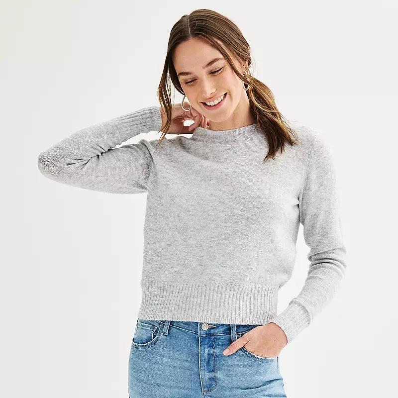 Petite Womens Sonoma Goods For Life Crewneck Sweater Product Image