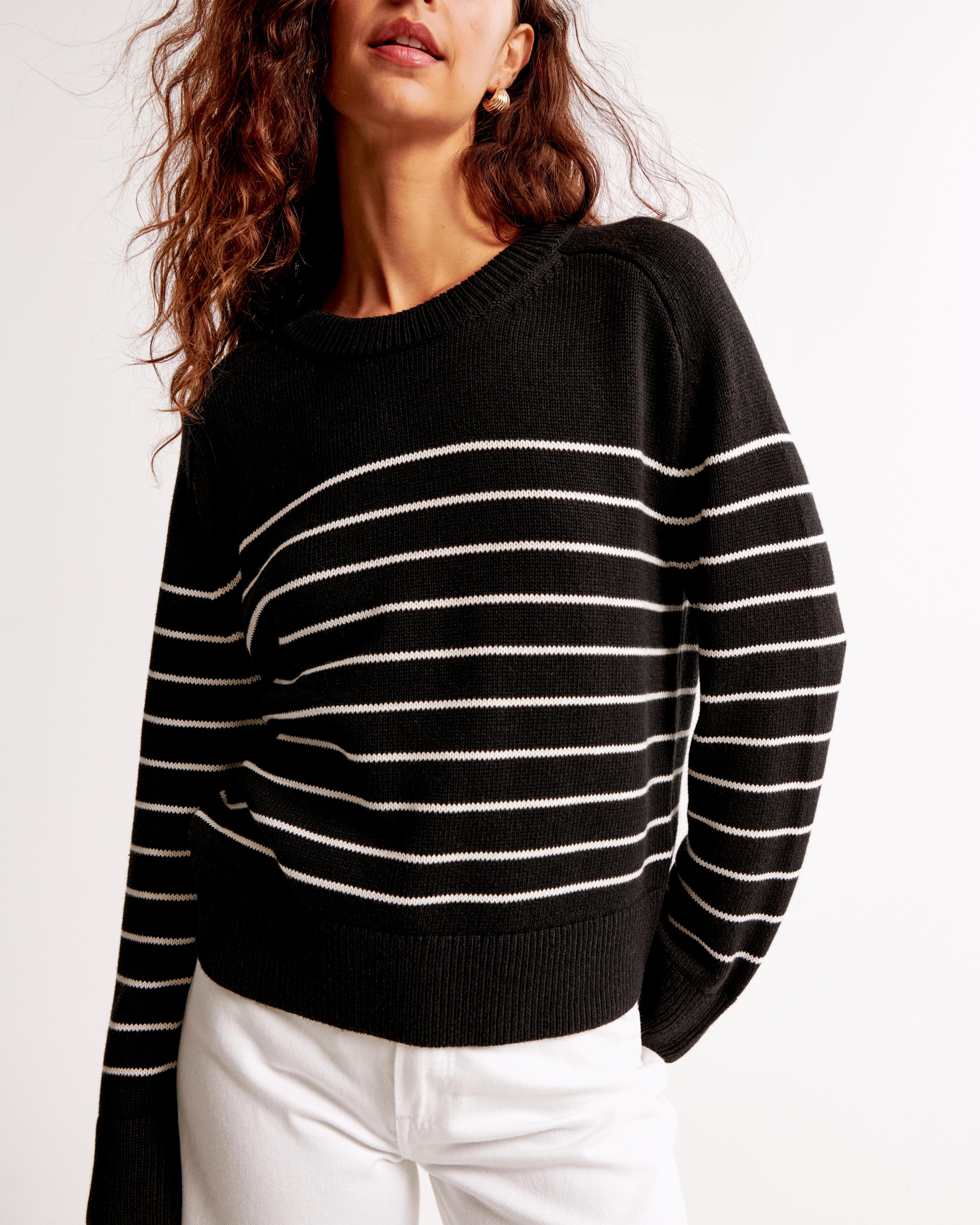 The A&F Madeline Cotton-Blend Crew Sweater Product Image