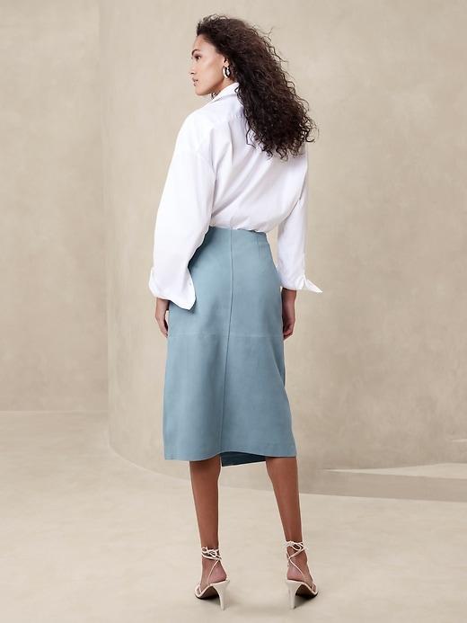 Helena Suede Wrap Skirt Product Image