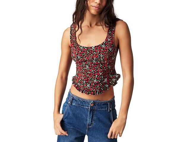 Free People Melanie Tank (Strawberry Combo) Women's Clothing Product Image