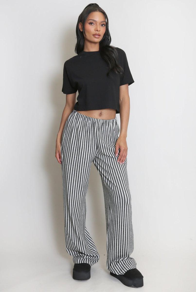 ROSA STRIPED TROUSERS Product Image