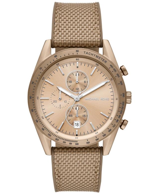 Michael Kors Mens Warren Chronograph Nylon Strap Watch Product Image