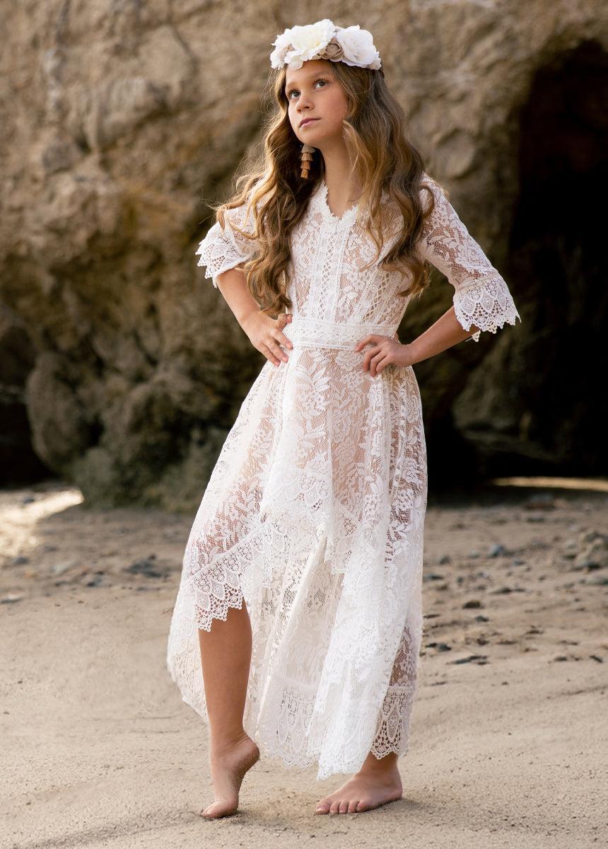 Maeby Dress in Ivory Product Image