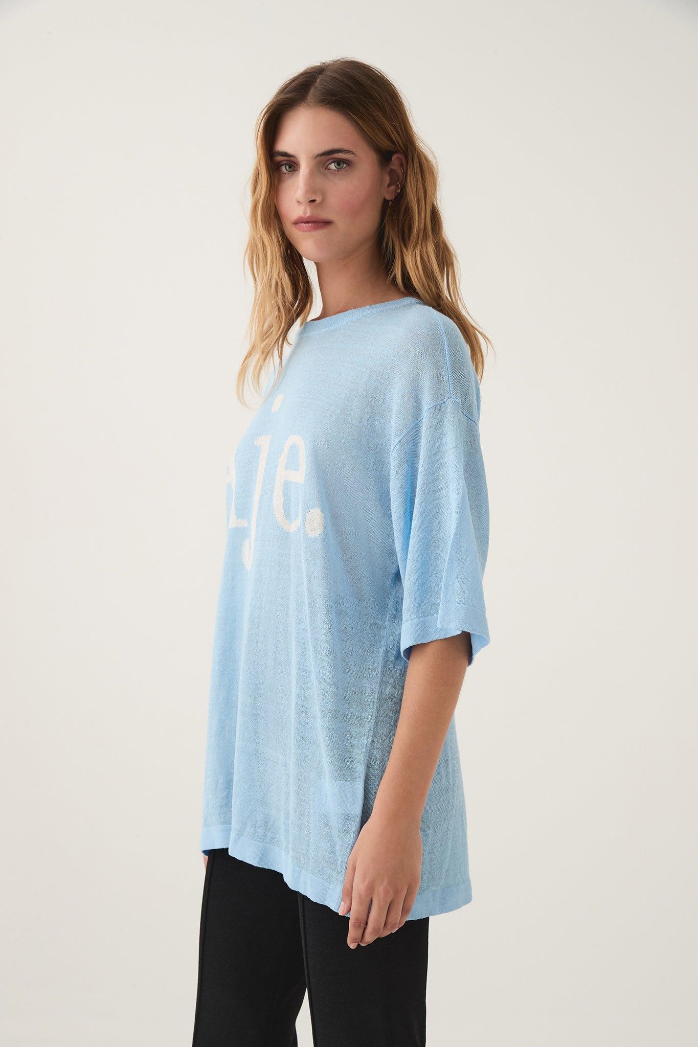 Elvira Oversized Linen Tee Product Image