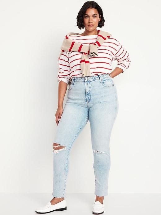 High-Waisted Vintage Slim Jeans Product Image