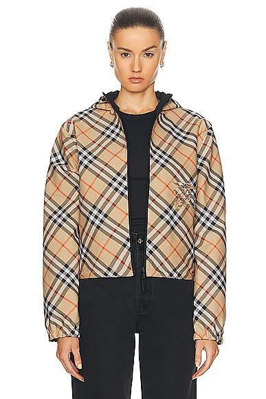 Crop Check Reversible Jacket Product Image