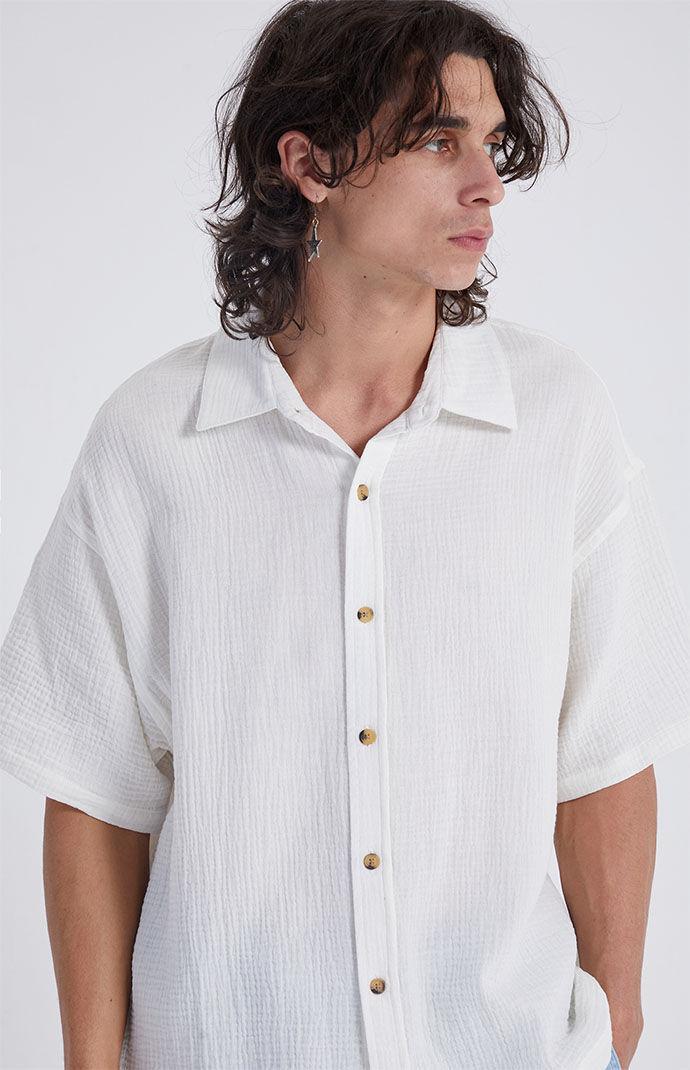 Men's Boxy Button Down Shirt - Product Image