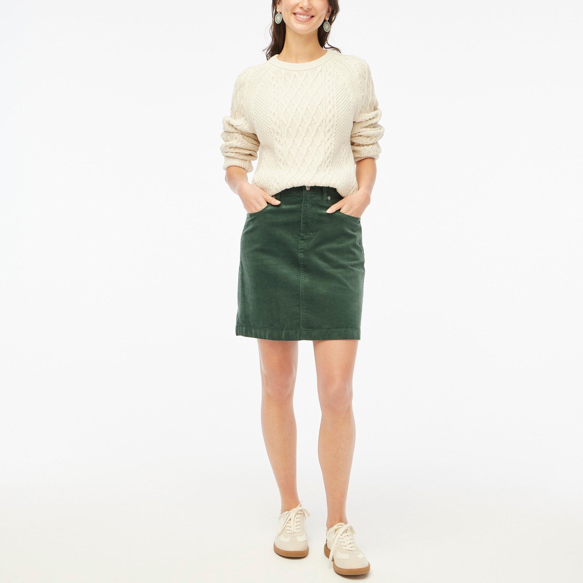 Corduroy mini skirt Product Image