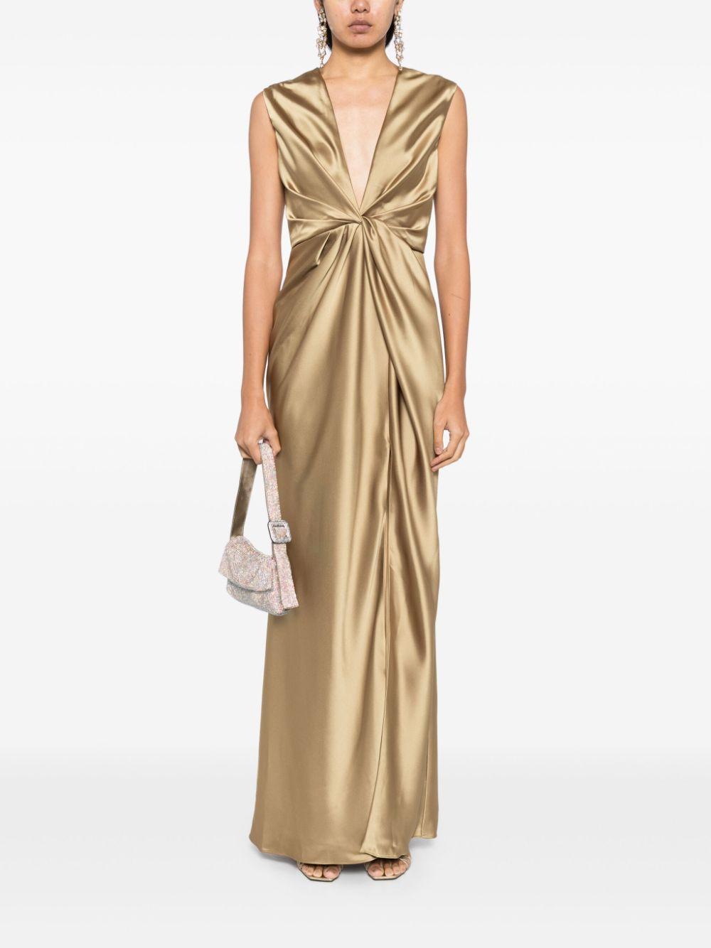 twisted drape dress Product Image