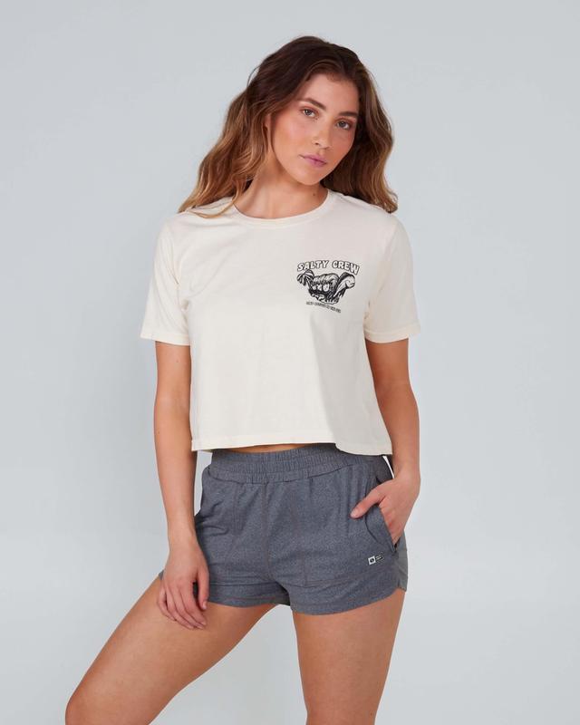 Shaka Crop Tee - Bone Product Image