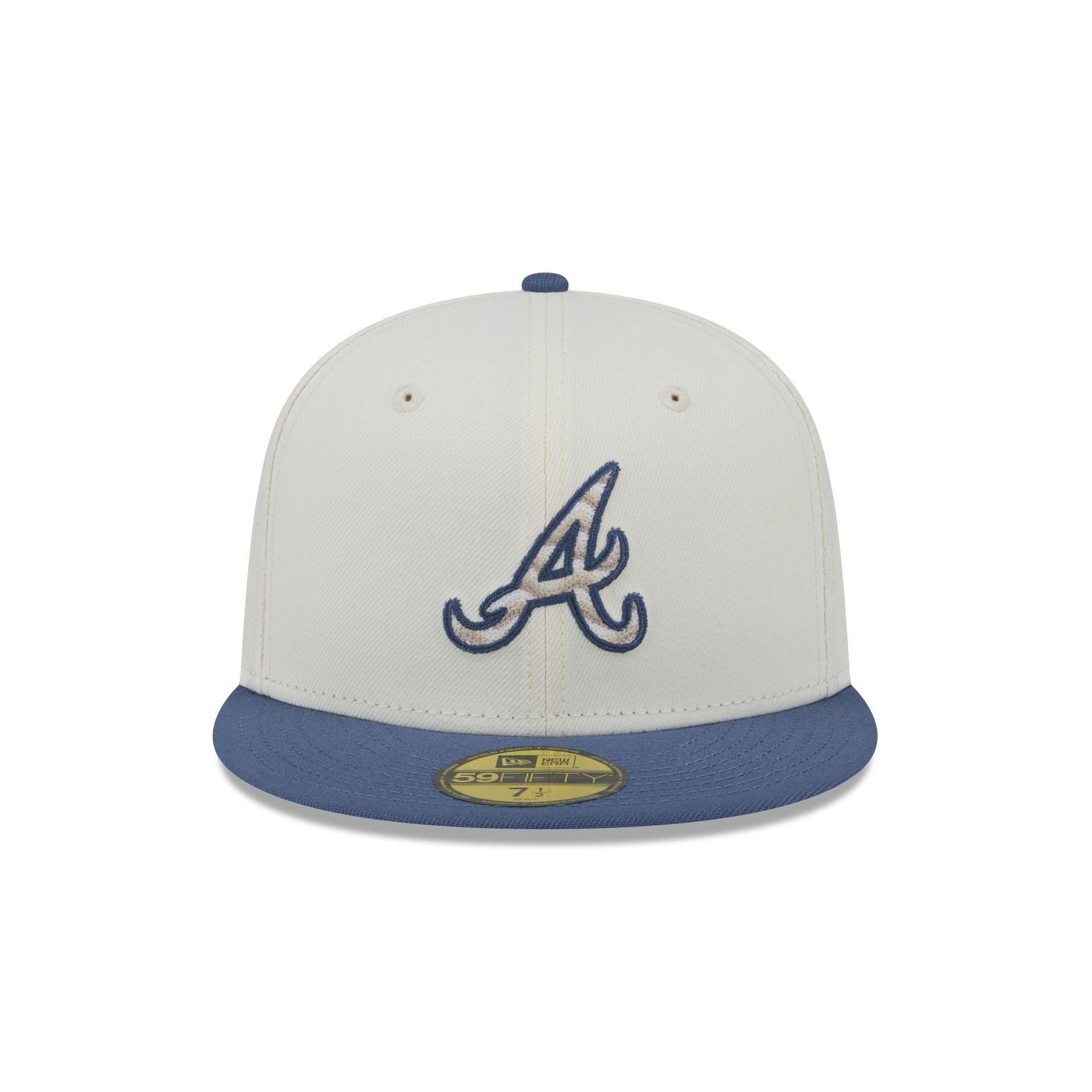 Atlanta Braves Wavy Chainstitch 59FIFTY Fitted Hat Male Product Image