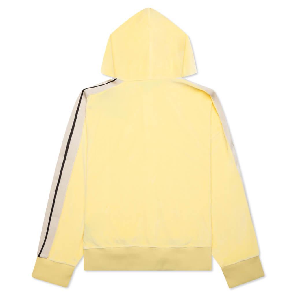 Chenille Zip Hoodie Track Jacket - Yellow/Off White Male Product Image