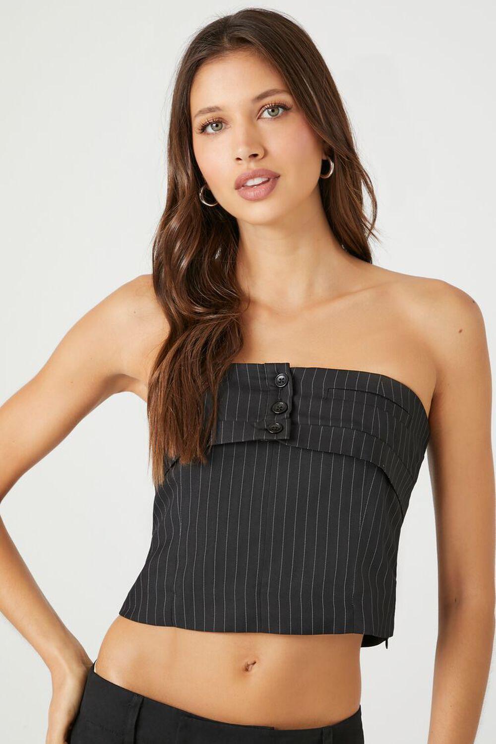 Strapless Foldover Crop Top | Forever 21 Product Image