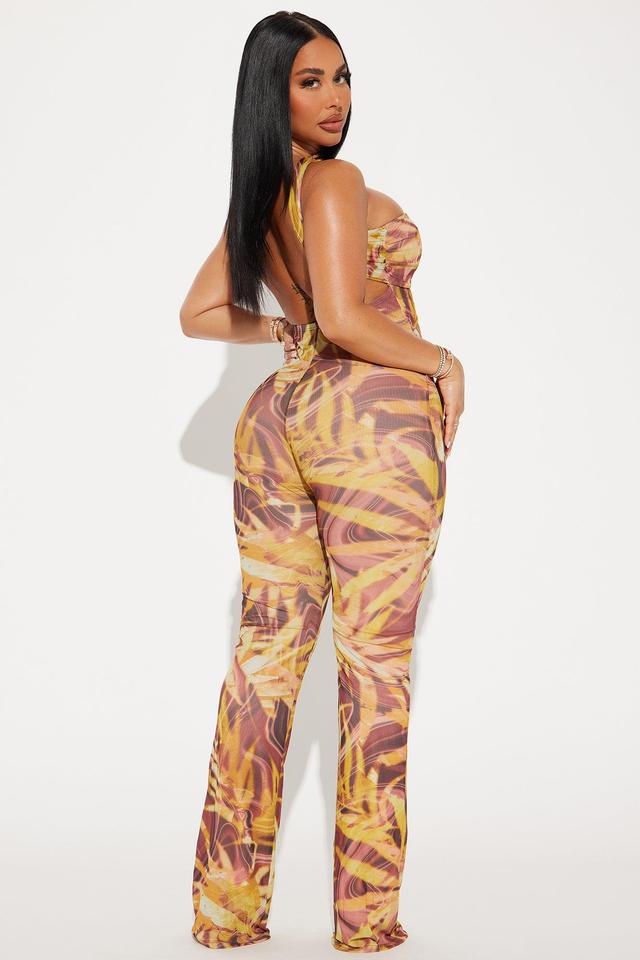 Best Part Of Me Jumpsuit  - Brown/combo Product Image