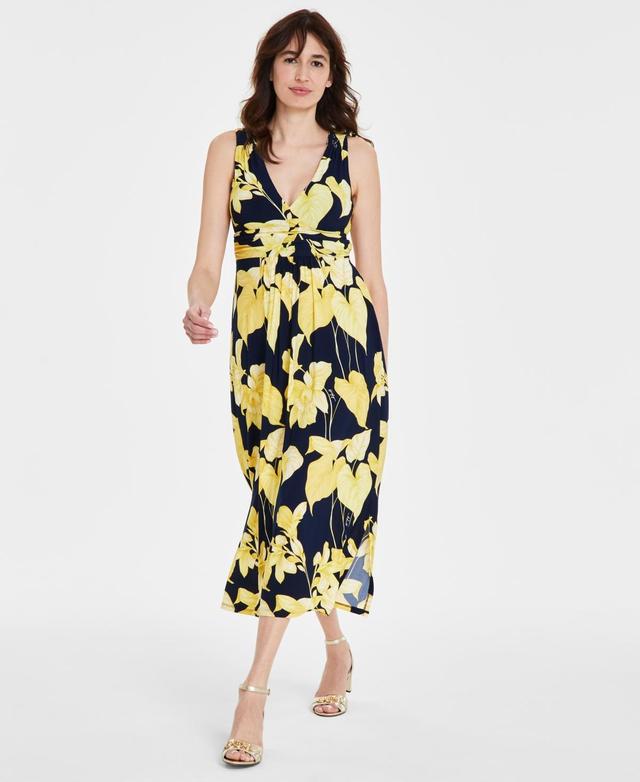 Tommy Hilfiger Womens Floral-Print Maxi Dress - Skycpt Product Image