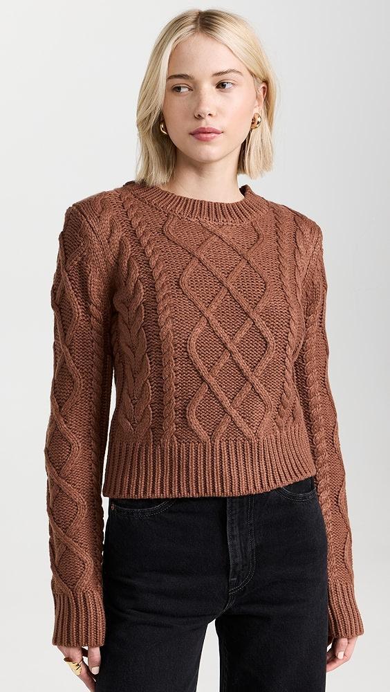 English Factory Texture Cable Sweater | Shopbop Product Image