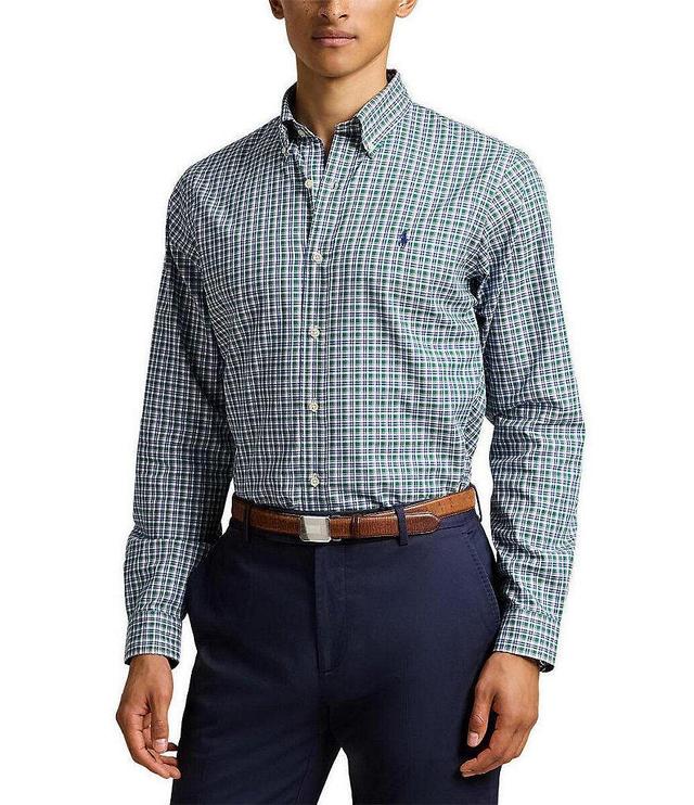 Polo Ralph Lauren Classic Fit Plaid Twill Long Sleeve Woven Shirt Product Image