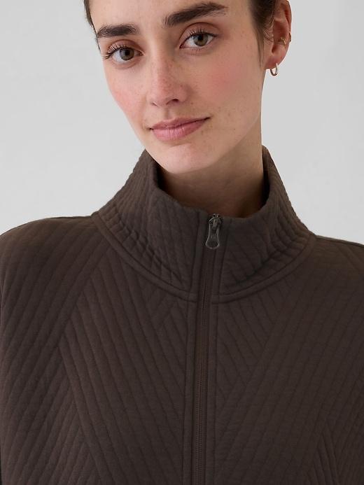 GapFit Quilted Jacquard Half-Zip Pullover Product Image