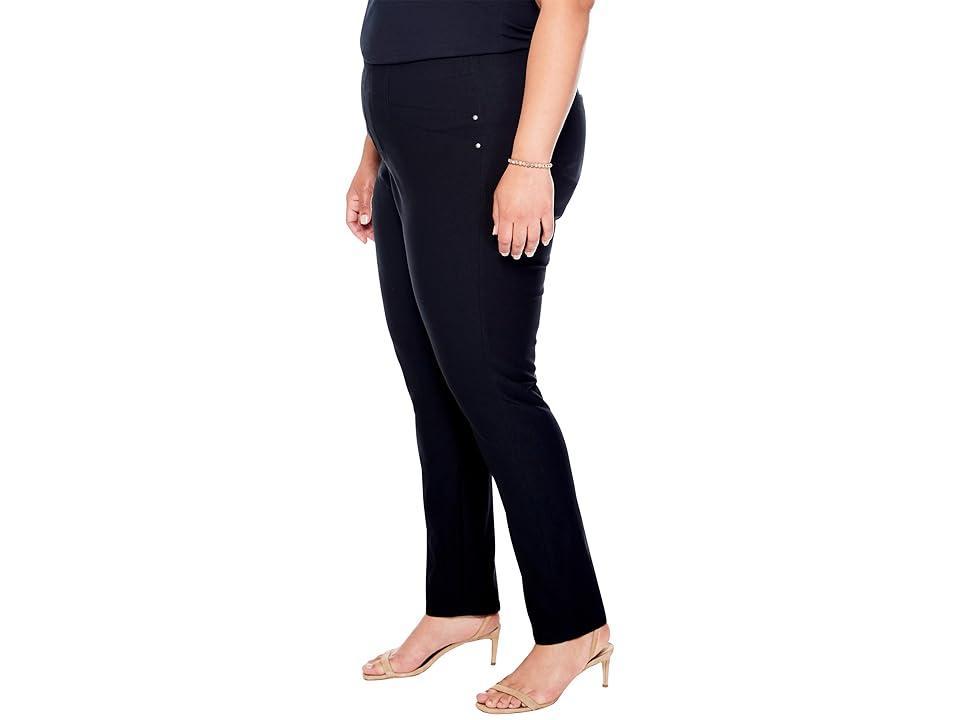 NIC+ZOE Plus Size Wonderstretch Jeans Onyx) Women's Jeans Product Image