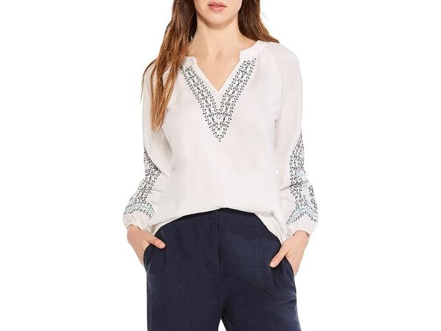 NIC+ZOE Embroidered Solstice Top Multi) Women's Clothing Product Image