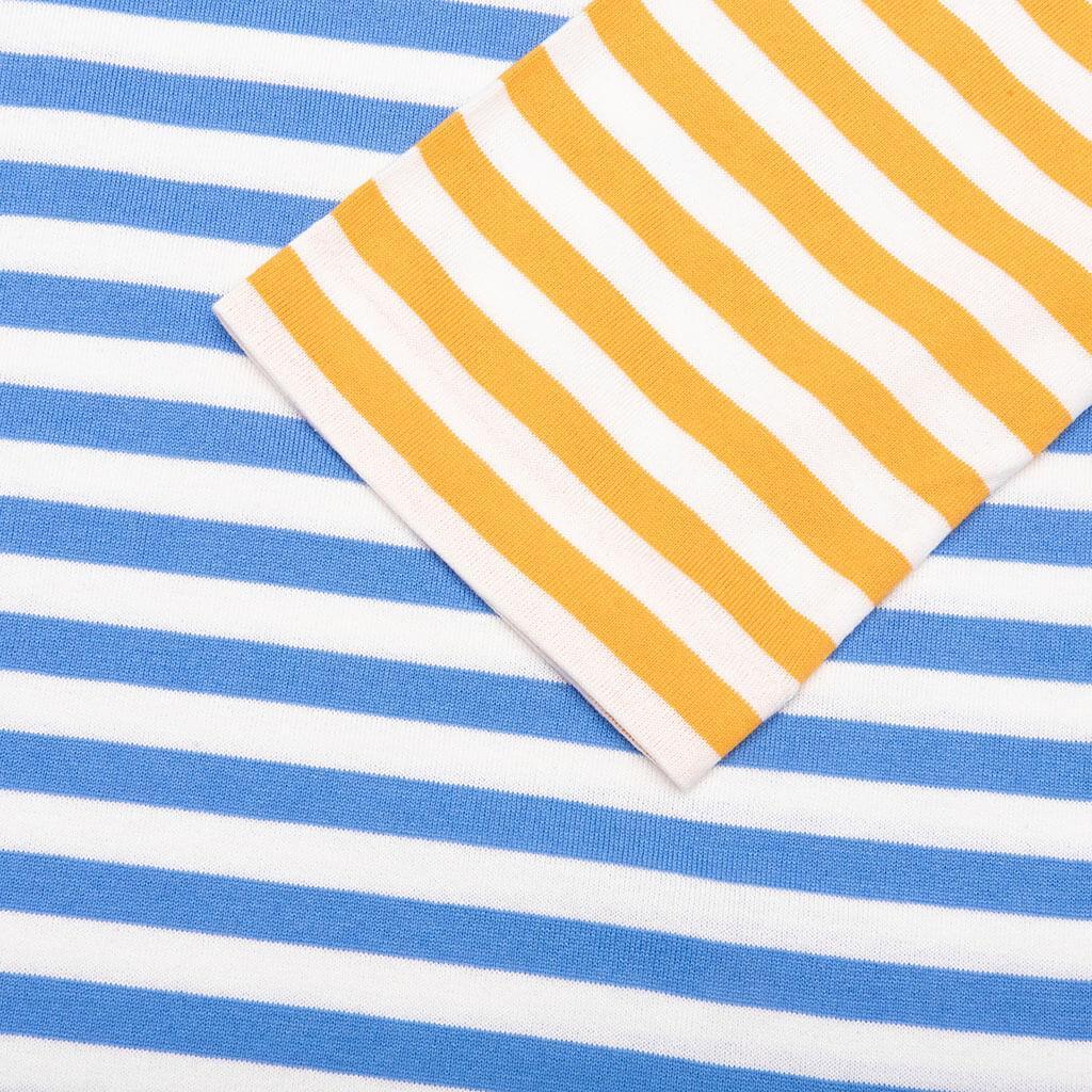 Women's Bi-Color Stripe T-Shirt - Blue/Yellow Female Product Image